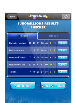 Lotto Results Checker
